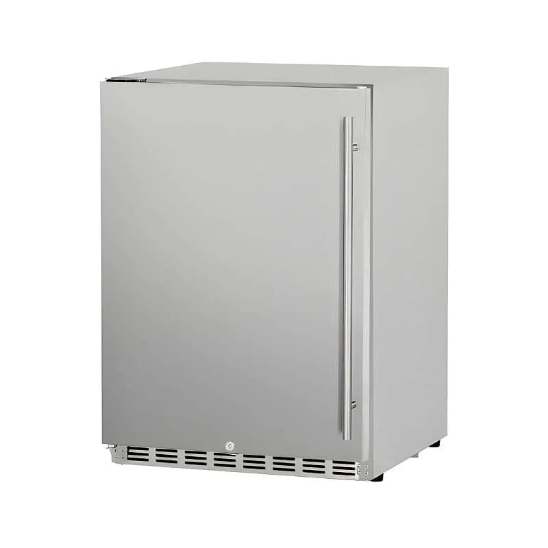 Summerset 24 Inch 5.1c Deluxe Outdoor Rated Refrigerator - RFR-24D - Green Vista Living