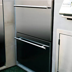 Summerset 24-Inch 5.1 Cu. Ft. Outdoor Rated Two Drawer Refrigerator - RFR-24DR2-A - Green Vista Living