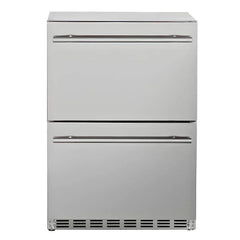 Summerset 24-Inch 5.1 Cu. Ft. Outdoor Rated Two Drawer Refrigerator - RFR-24DR2-A - Green Vista Living
