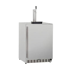 Summerset 24-Inch 6.6 Cu. Ft. Outdoor Rated Single Tap Kegerator - RFR-24DK1 - Green Vista Living