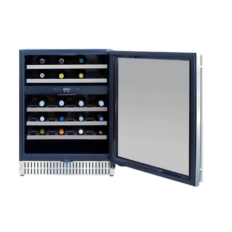 Summerset 24 Inch 5.1 Cu Ft. Outdoor Dual Zone Wine Cooler - RFR-24WD - Green Vista Living