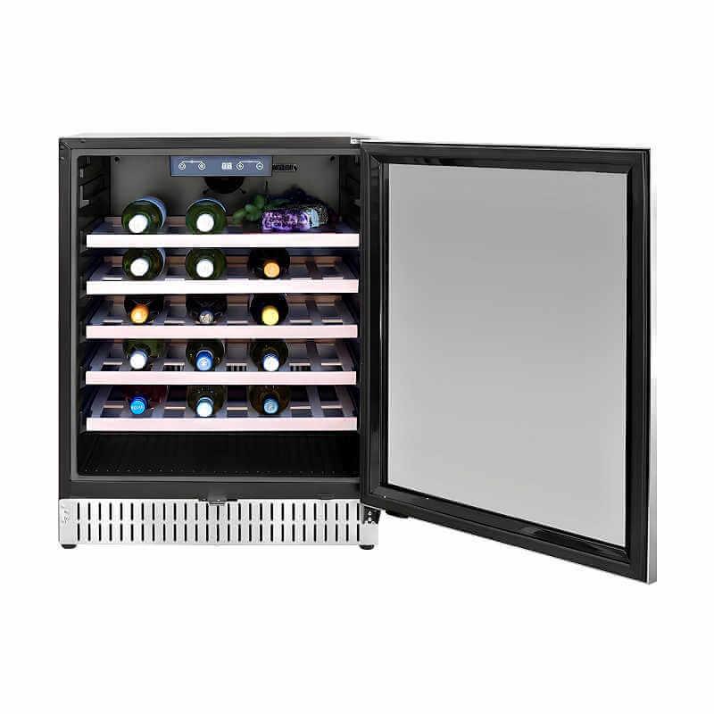 Summerset 24-Inch 5.1 Cu. Ft. Outdoor Single Zone Wine Cooler - RFR-24W - Green Vista Living