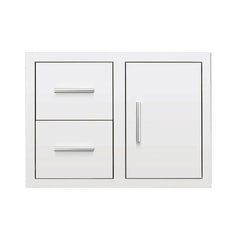 Summerset 30 Inch Flush Mount 2 Drawer & Access Door Combo - DC2-30 - Green Vista Living