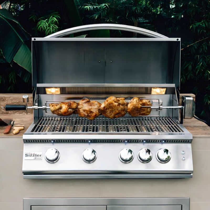 Summerset 32 Inch Sizzler/Sizzler Pro Rotisserie Kit - ROTKIT-SIZ32 - Green Vista Living
