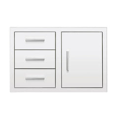Summerset 33 Inch Flush Mount Triple Drawer and Access Door Combo - DC3-33 - Green Vista Living