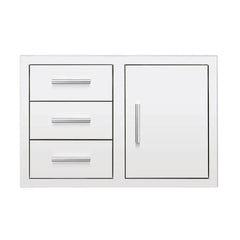 Summerset 33 Inch Flush Mount Triple Drawer and Access Door Combo - DC3-33 - Green Vista Living