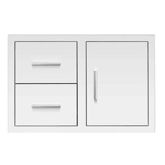 Summerset 33-Inch Masonry 2-Drawer & Access Door Combo - DC2-33M - Green Vista Living