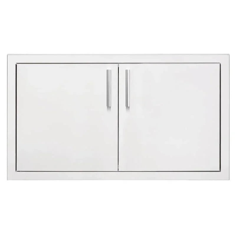 Summerset 33 Inch Masonry Stainless Steel Double Access Door - DD-33M - Green Vista Living