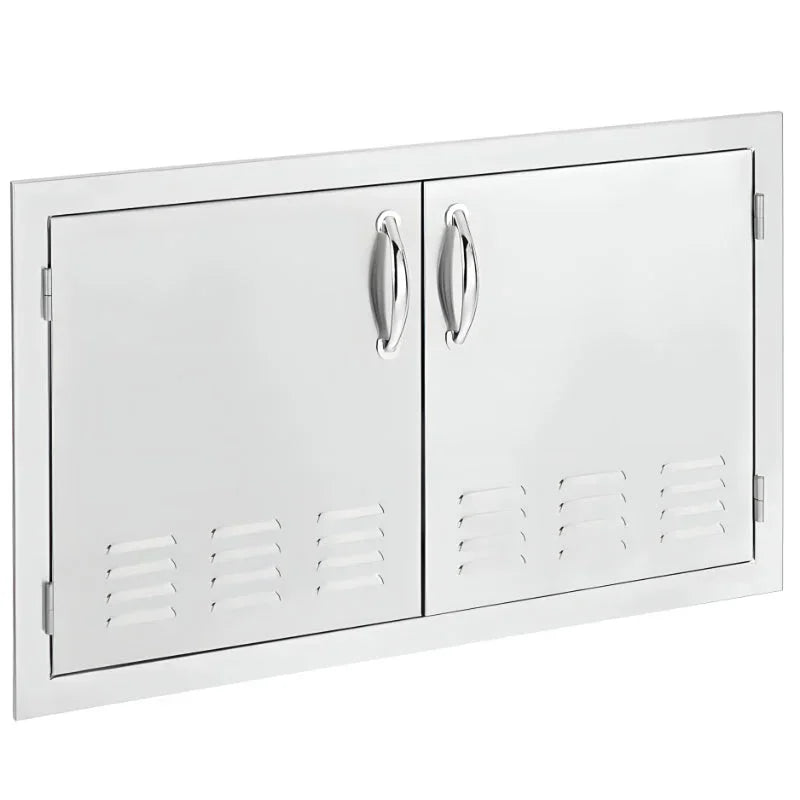 Summerset 33-Inch Vented Stainless Steel Double Access Door - SSDD-33V - Green Vista Living