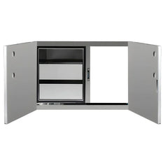 Summerset 36 Inch Two Drawer Dry Storage and Access Door Combo - DP-36AC - Green Vista Living