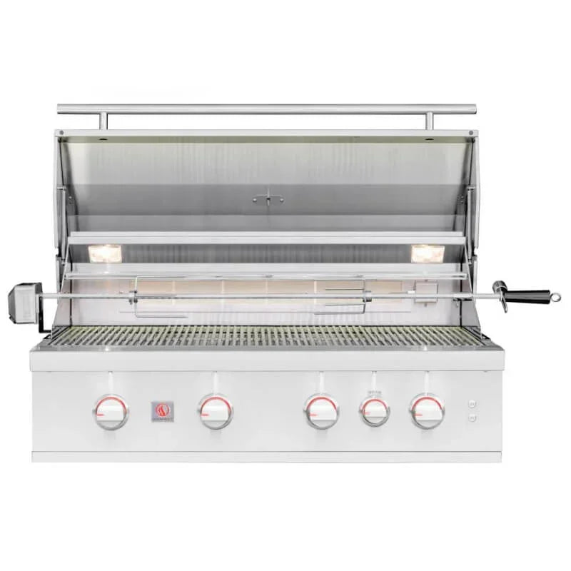 Summerset TRL Pro 40 Inch 4 Burner Built-In Gas Grill With Rotisserie - Green Vista Living