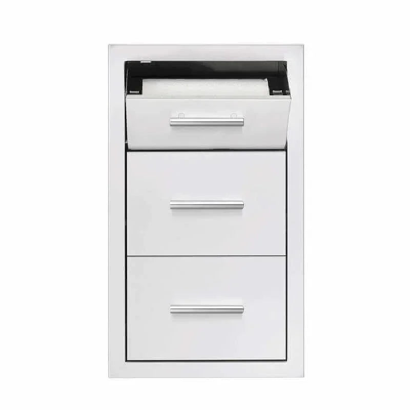 Summerset 17-Inch 2 Drawer & Paper Towel Holder Combo - TDC-17 - Green Vista Living