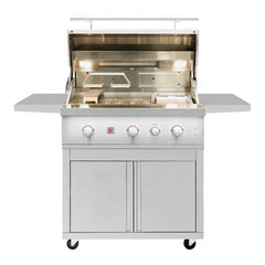 Summerset Quest Series 36-Inch 3 Burner Freestanding Gas Grill - Green Vista Living