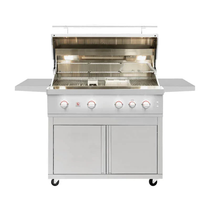 Summerset Quest Series 42-Inch 4 Burner Freestanding Gas Grill - Green Vista Living