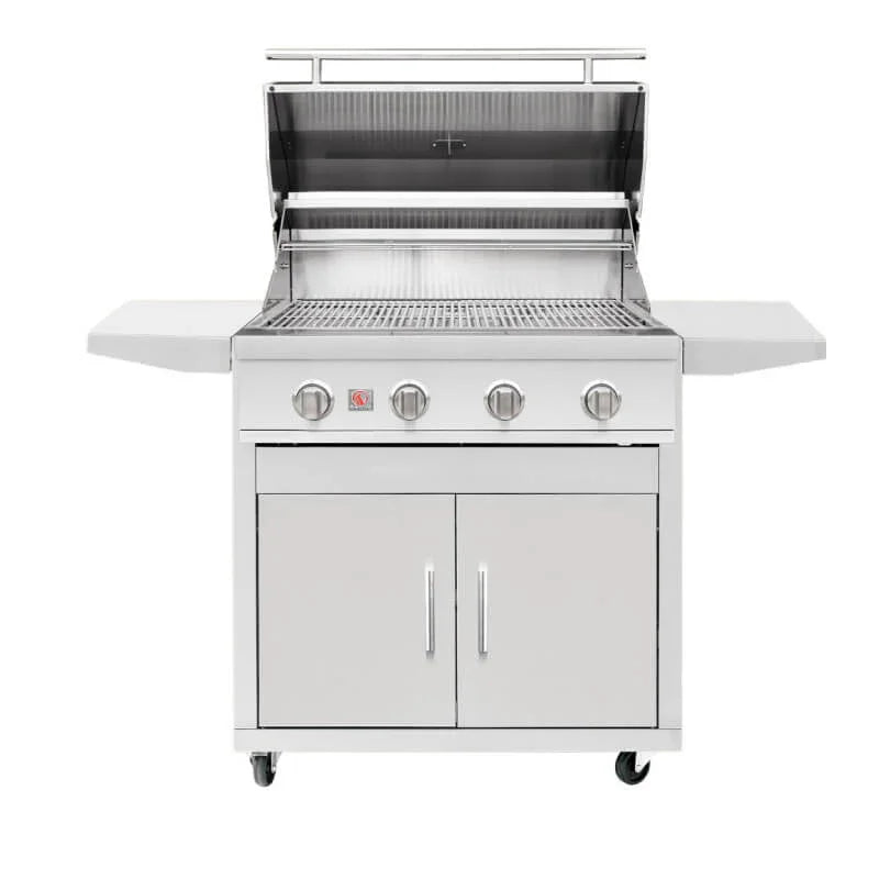 Summerset Sizzler 32 Inch 4 Burner Freestanding Gas Grill - Green Vista Living