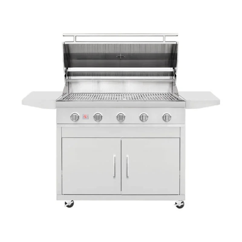 Summerset Sizzler 40 Inch 5 Burner Freestanding Gas Grill - Green Vista Living