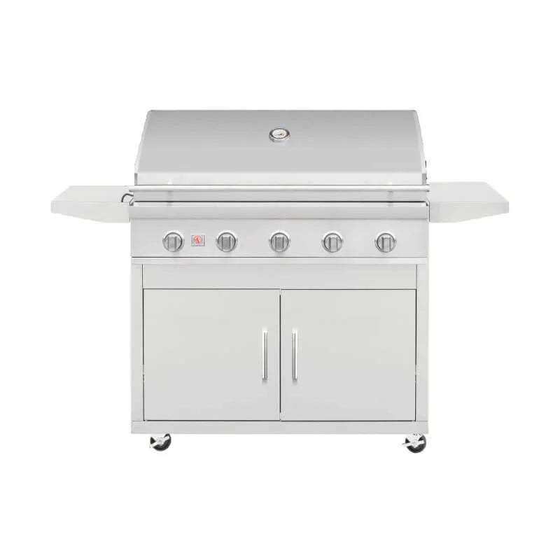 Summerset Sizzler 40 Inch 5 Burner Freestanding Gas Grill - Green Vista Living