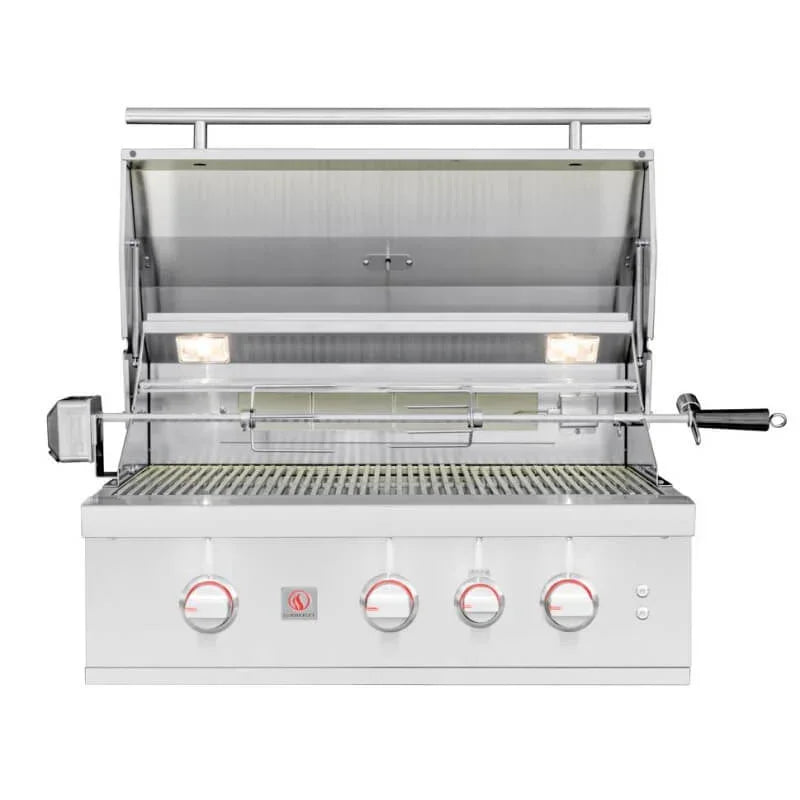 Summerset TRL Pro 32 Inch 3 Burner Built-In Gas Grill With Rotisserie - Green Vista Living