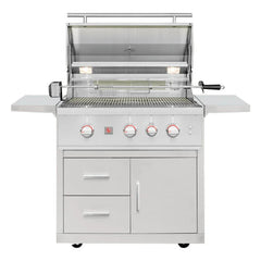 Summerset TRL Pro 32-Inch 3-Burner Freestanding Gas Grill w/ Deluxe Cart - Green Vista Living