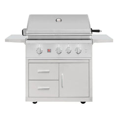 Summerset TRL Pro 32-Inch 3-Burner Freestanding Gas Grill w/ Deluxe Cart - Green Vista Living