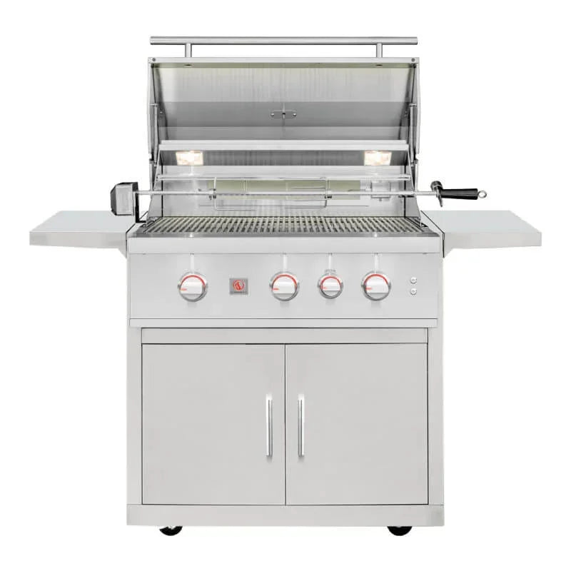 Summerset TRL Pro 32-Inch 3-Burner Freestanding Gas Grill w/ Standard Cart - Green Vista Living