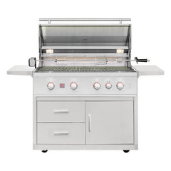 Summerset TRL Pro 40 Inch 4 Burner Freestanding Gas Grill With Deluxe Cart - Green Vista Living