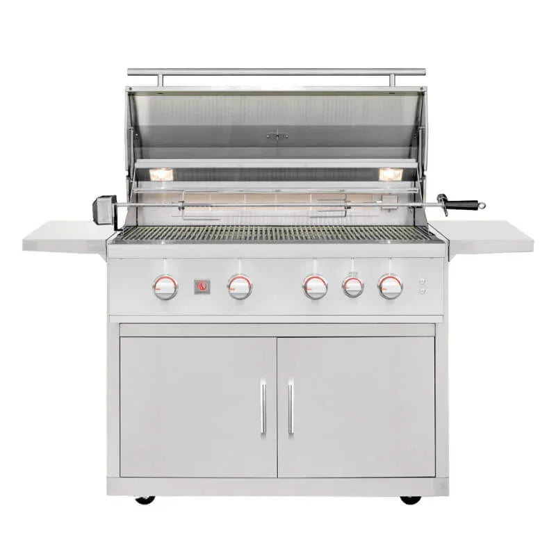 Summerset TRL Pro 40 Inch 4 Burner Freestanding Gas Grill With Standard Cart - Green Vista Living
