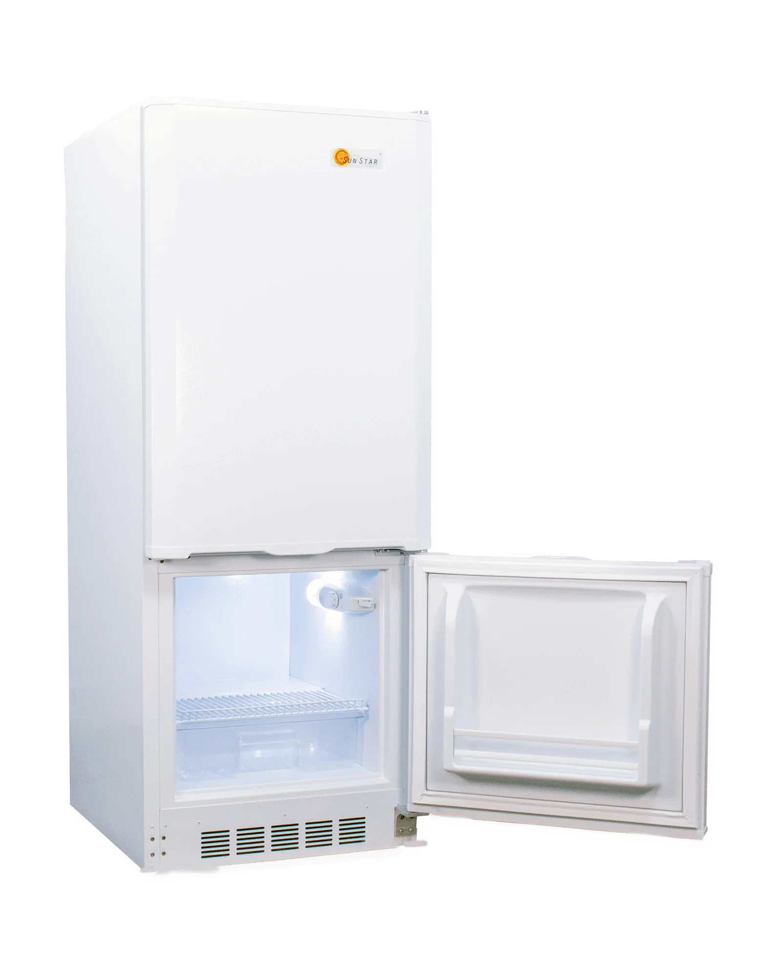 SunStar 10CU Solar DC/AC Refrigerator - White ST-10RF - Green Vista Living