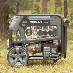 FIRMAN Power Equipment Tri Fuel Portable Generator 9400/7500W Electric Start 120/240V with CO Alert
