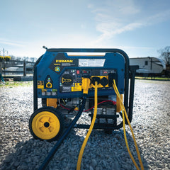 FIRMAN Power Equipment Tri Fuel Portable Generator 10000/8000W Electric Start 120/240V with CO ALERT