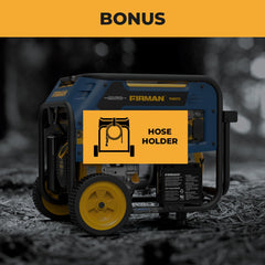 FIRMAN Power Equipment Tri Fuel Portable Generator 10000/8000W Electric Start 120/240V with CO ALERT