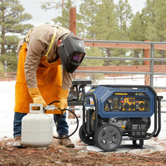 FIRMAN Power Equipment Tri Fuel Portable Generator 10000/8000W Electric Start With CO Alert