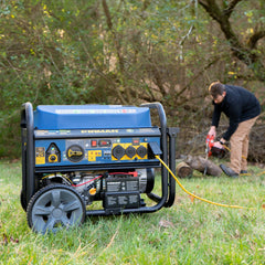 FIRMAN Power Equipment Tri Fuel Portable Generator 11600/9300W Electric Start 120V/240V with Power Cord and CO Alert