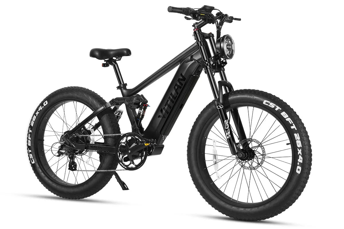 Vitilan T7PRO Full Suspension Mountain E-bike - Green Vista Living