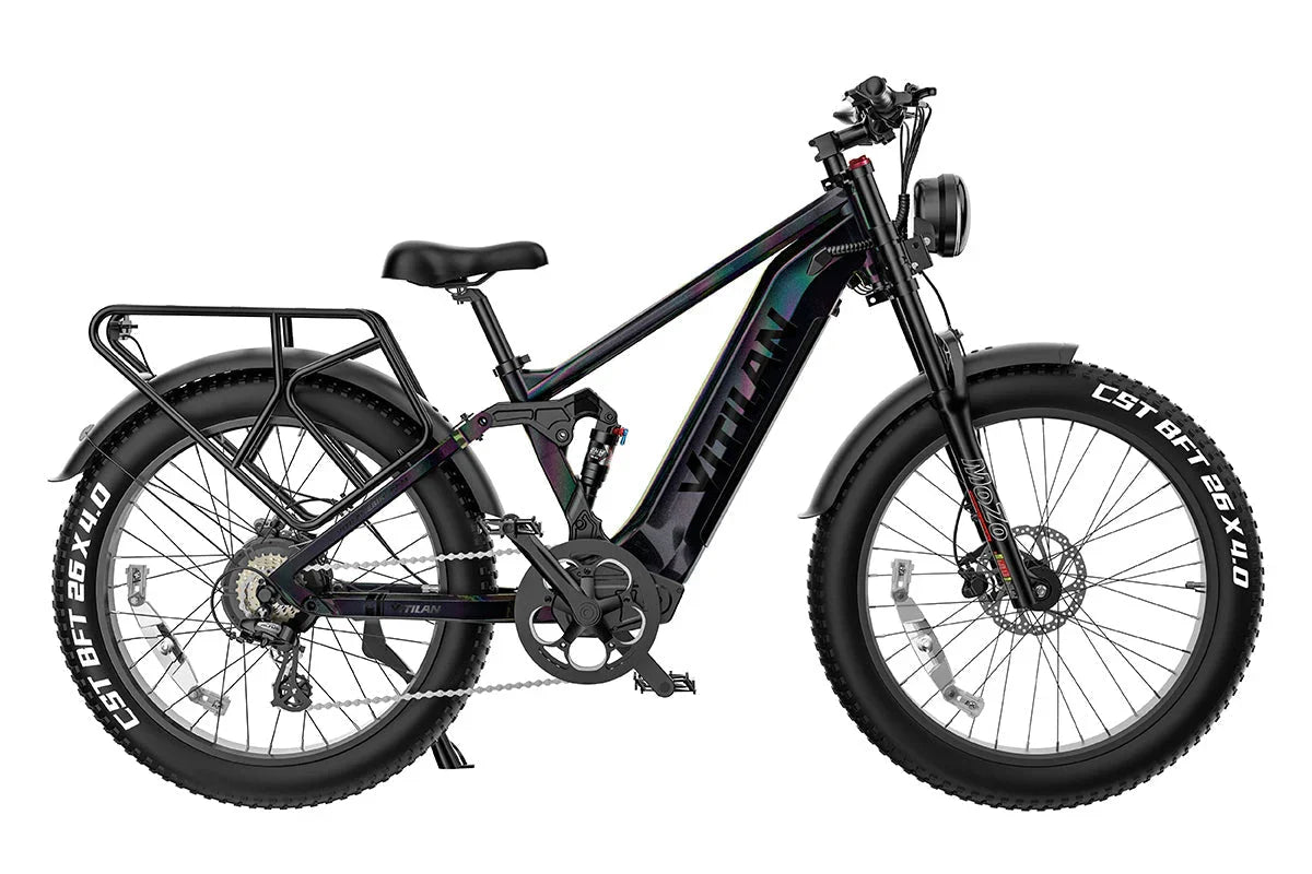 Vitilan T7PRO Full Suspension Mountain E-bike - Green Vista Living