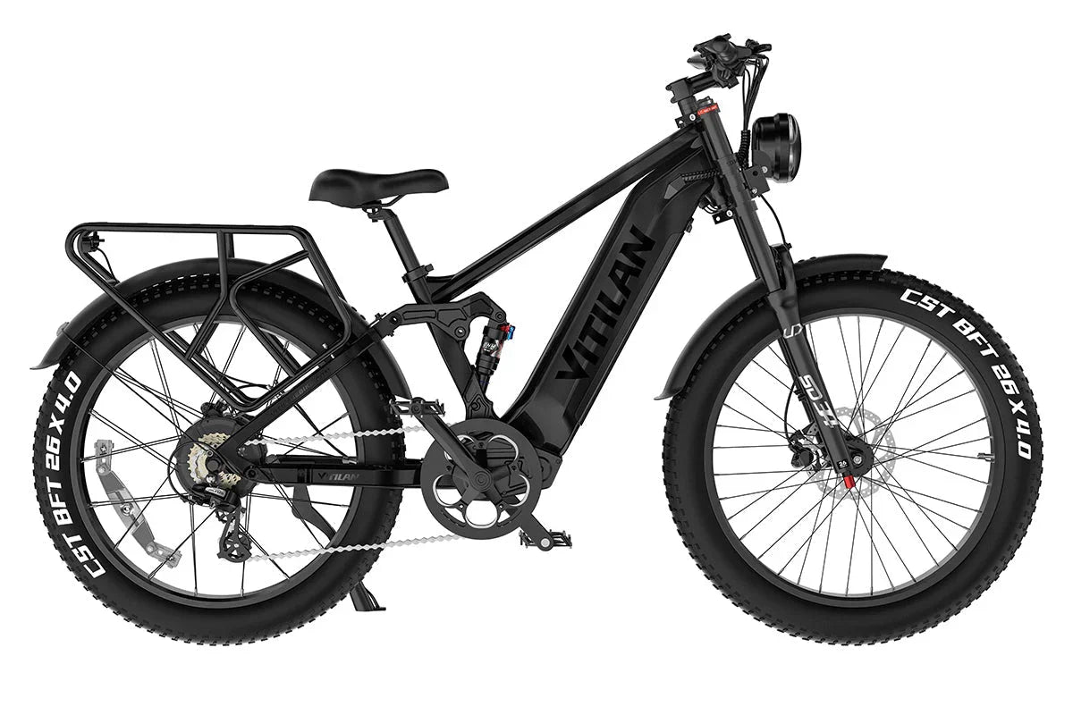 Vitilan T7PRO Full Suspension Mountain E-bike - Green Vista Living