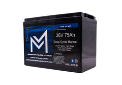 Monster Marine Lithium 36V 75Ah deep cycle marine battery with LiFePO4 technology