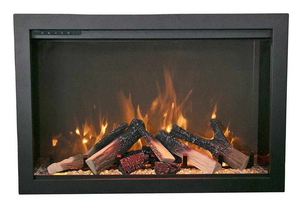 Amantii Traditional Extra slim 26 Inch Modern Smart Electric Fireplace - Green Vista Living