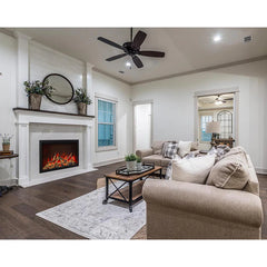 Amantii 33 inch Traditional Bespoke Smart Indoor Outdoor Electric Fireplace