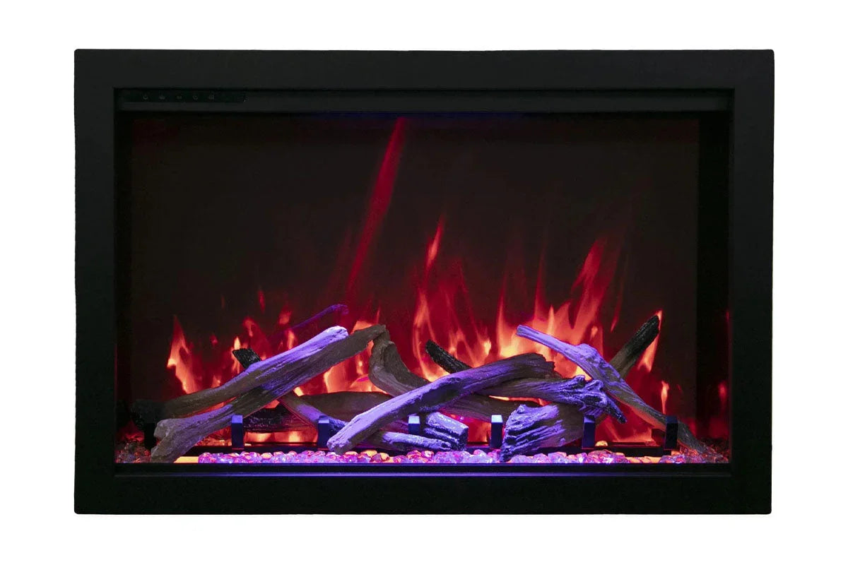 Amantii Traditional Bespoke 30-Inch Built-In Indoor/Outdoor Smart Electric Firebox Insert - Green Vista Living