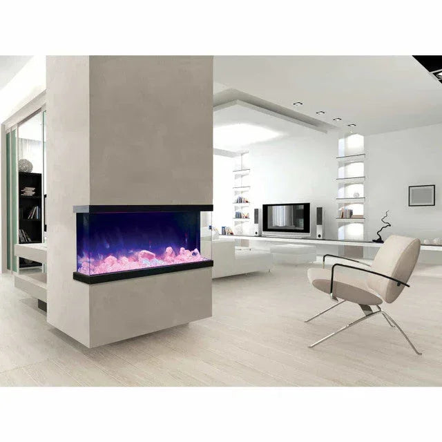 Amantii 50 Inch Tru-View XL Deep Built-In Indoor Outdoor 3 Three Sided Electric Fireplace - Green Vista Living
