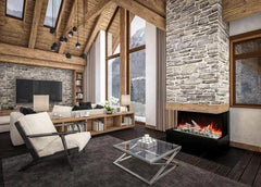 Amantii 55 Inch Tru View Bespoke Built-In Indoor / Outdoor 3 Sided Electric Fireplace - Green Vista Living