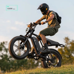 TST R002 20'' 1500W Full Suspension Moped-style Electric Bike - Green Vista Living
