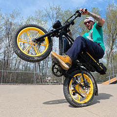 TST R9 1500W Full-Suspension Moped Style Electric Bike (2026 Model)