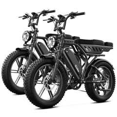TST® Combo Sale R9 1500W Full-Suspension Moped Style Electric Bike