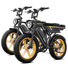 TST® Combo Sale R9 1500W Full-Suspension Moped Style Electric Bike
