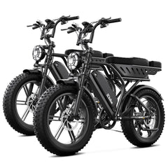 TST® Combo Sale R9 1500W Full-Suspension Moped Style Electric Bike