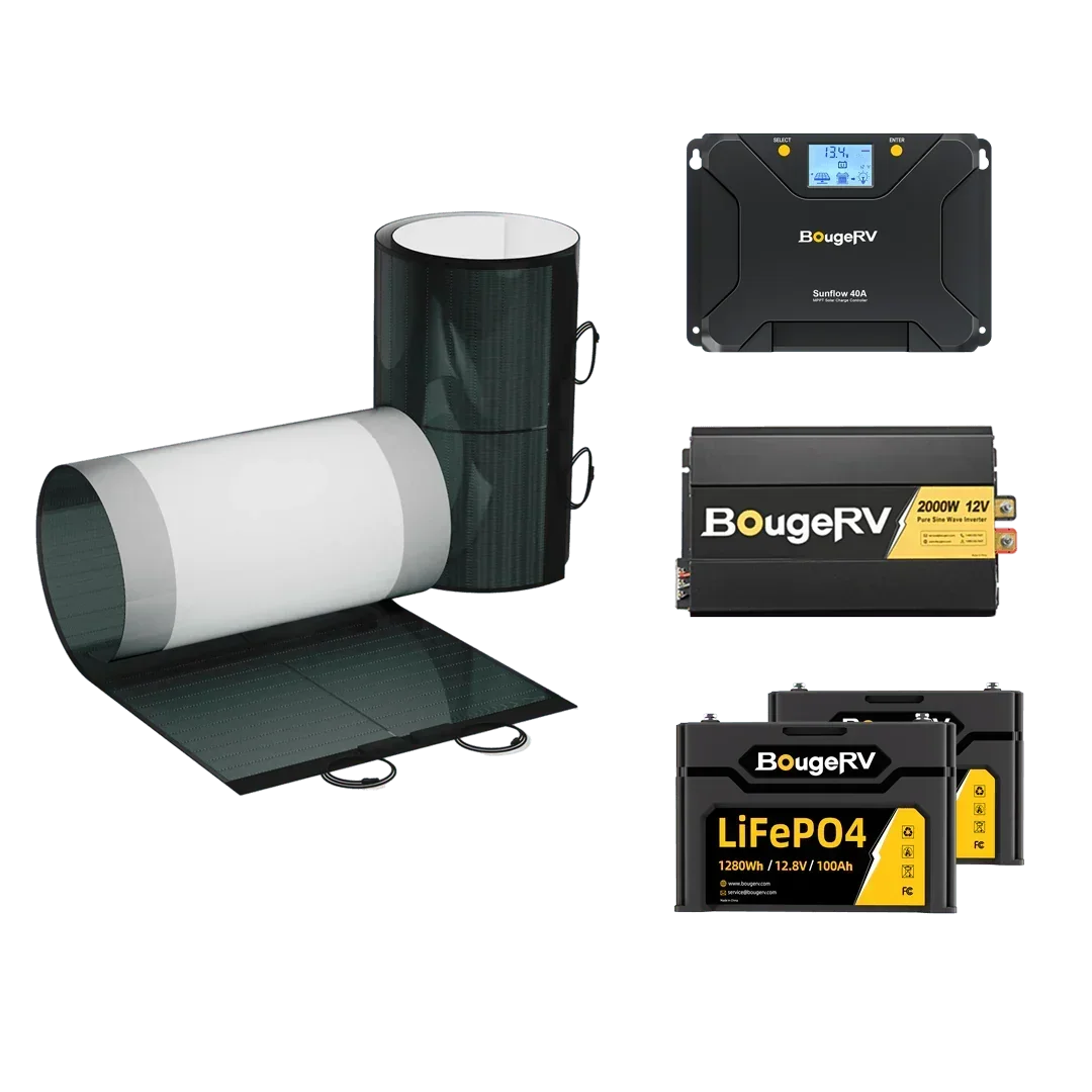 BougeRV 12V 400 Watt CIGS Flexible Solar Kit - Green Vista Living