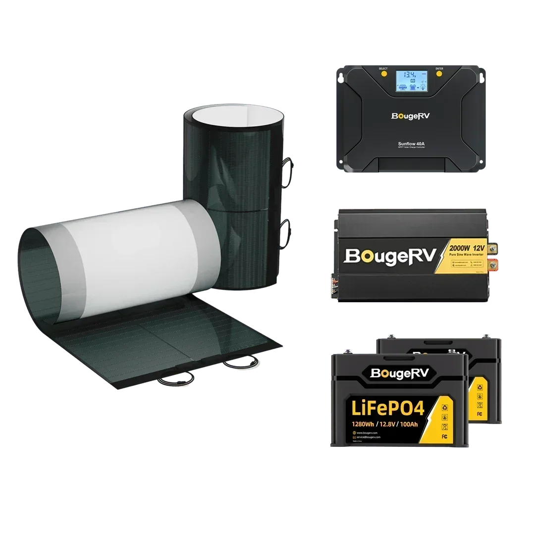 BougeRV 12V 400 Watt CIGS Flexible Solar Kit - Green Vista Living