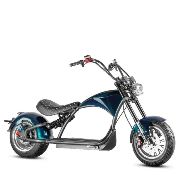 LinksEride M1P Citycoco 2000W 60V 30Ah Full Suspension Fat Tire Lithium Electric Scooter - Green Vista Living
